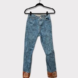 Gorman x Monika Forsberg Elephant Teapot Jeans size 6AU 2US